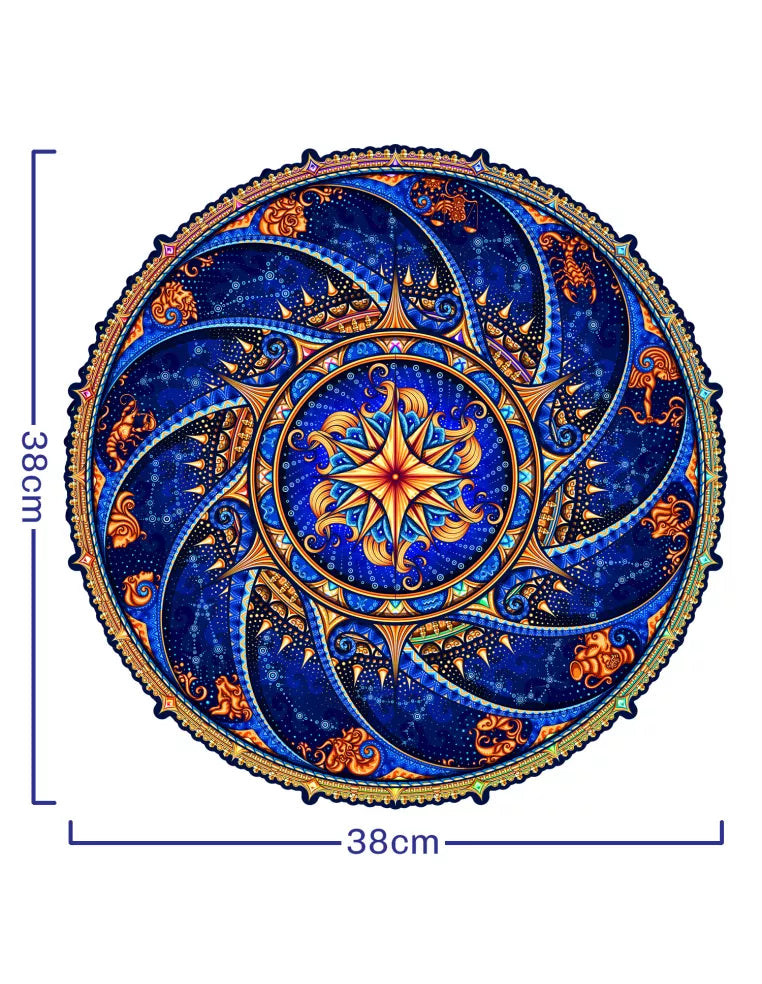 Mandala Znaki Zodiaku – drewniane puzzle ADAWOO, ujęcie produktu 12