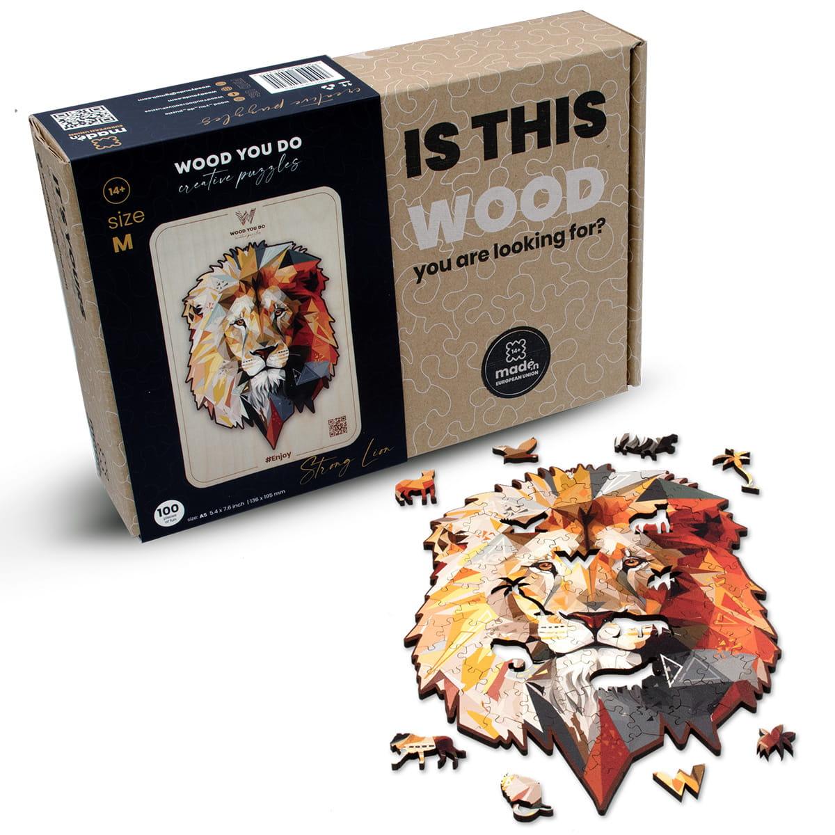 Strong Lion | WOOD YOU DO - Wooden Toys World