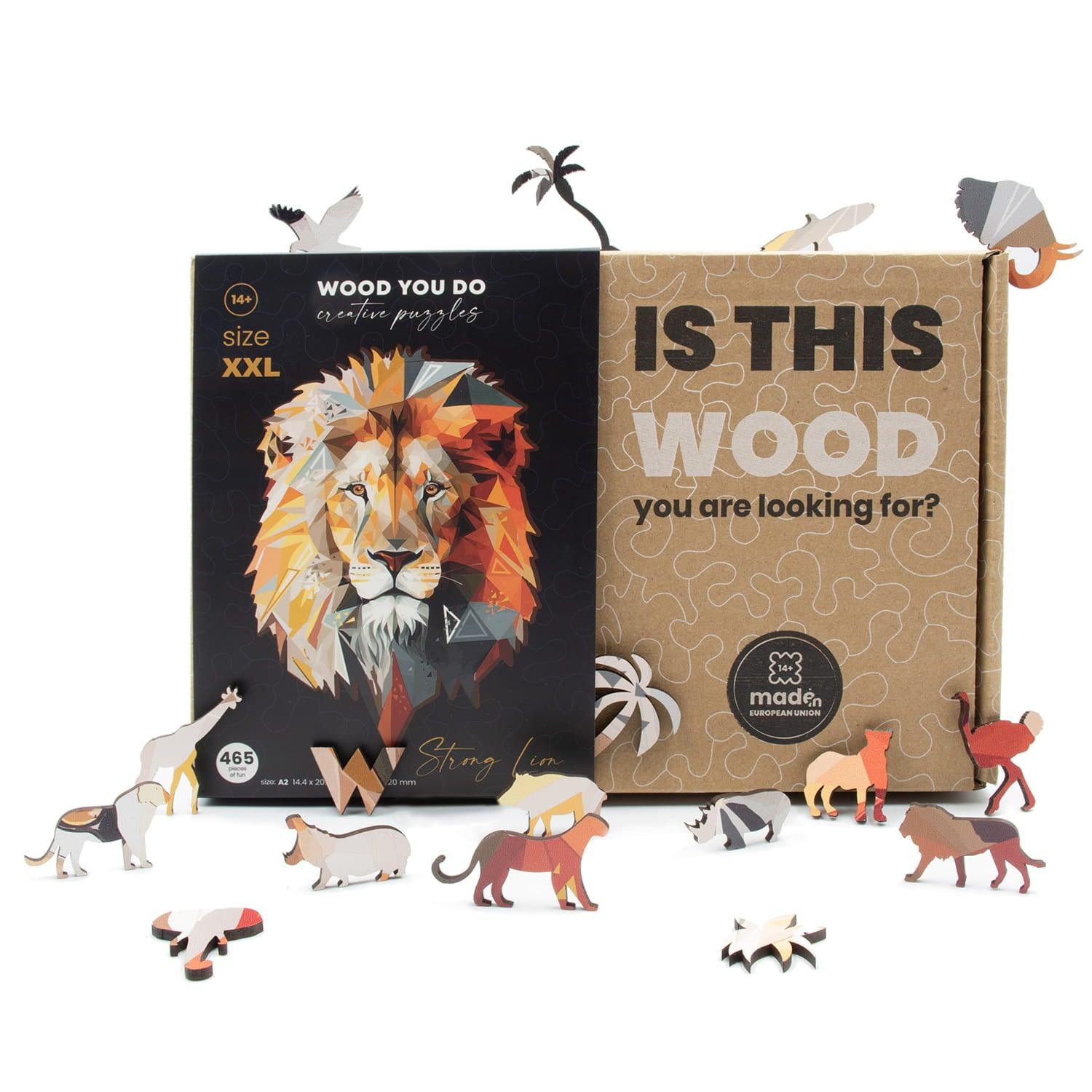 Strong Lion | WOOD YOU DO - Wooden Toys World