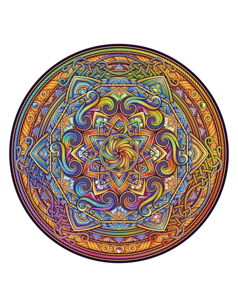 Mandala Doskonała harmonia – drewniane puzzle ADAWOO, zdjęcie 1
