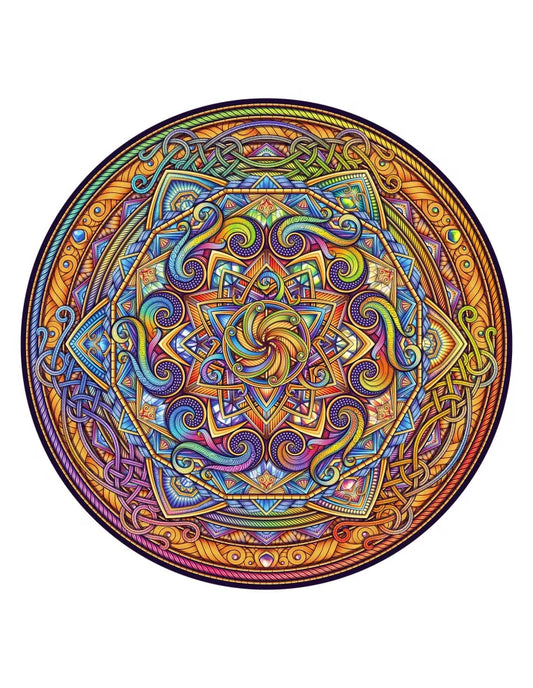 Mandala Doskonała harmonia – drewniane puzzle ADAWOO, zdjęcie 1