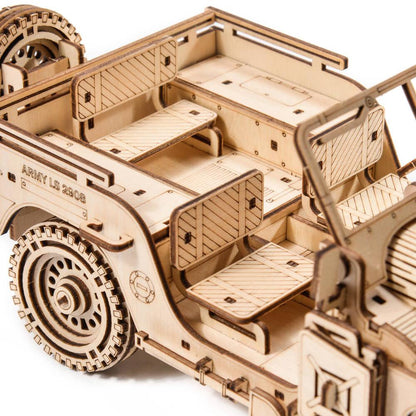 Wojskowy Jeep | Little Story - Wooden Toys World