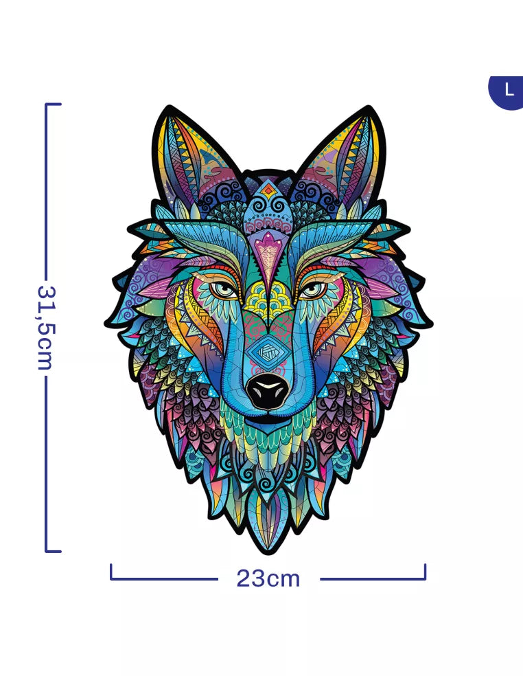 Wilk – drewniane puzzle ADAWOO, ujęcie produktu 9
